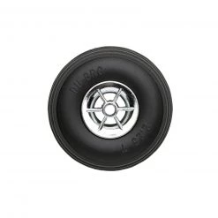 Dubro Products Treaded Chrome Wheels, 2-1/4" Diameter (2)