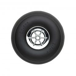 Dubro Products Treaded Chrome Wheels, 2-3/4" Diameter (2)