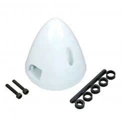 Dubro Products 4 Pin Spinner,2-3/4" White