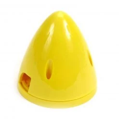 Dubro Products 4 Pin Spinner,3" Yellow