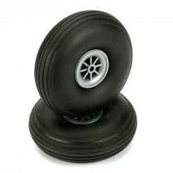 Dubro Products Treaded Wheels, 3-1/4" (2)