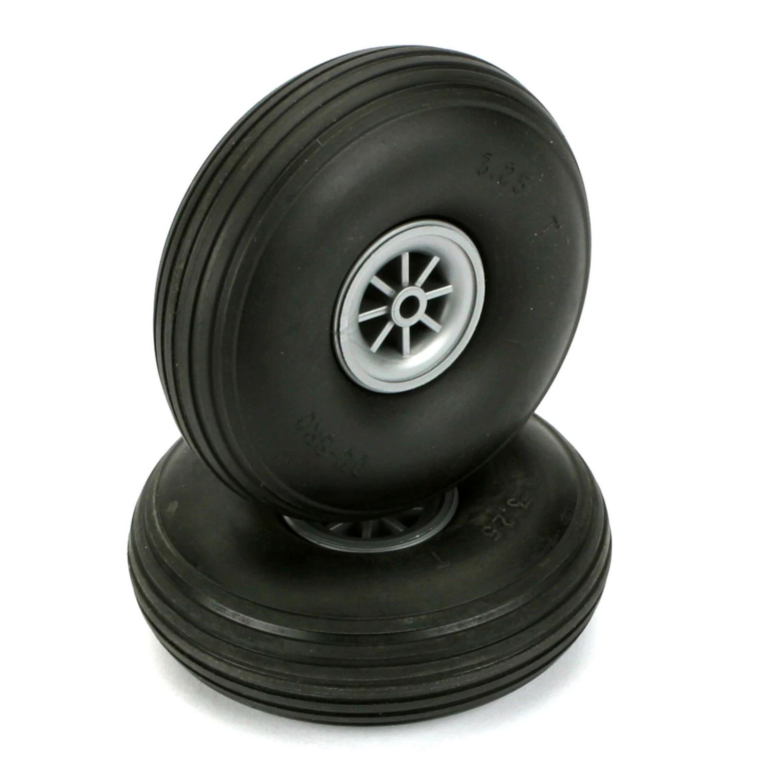 Dubro Products Treaded Wheels, 3-1/4" (2)