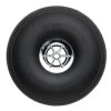 Dubro Products Treaded Chrome Wheels, 3-1/2" Diameter (2)