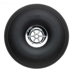 Dubro Products Treaded Chrome Wheels, 3-1/2" Diameter (2)