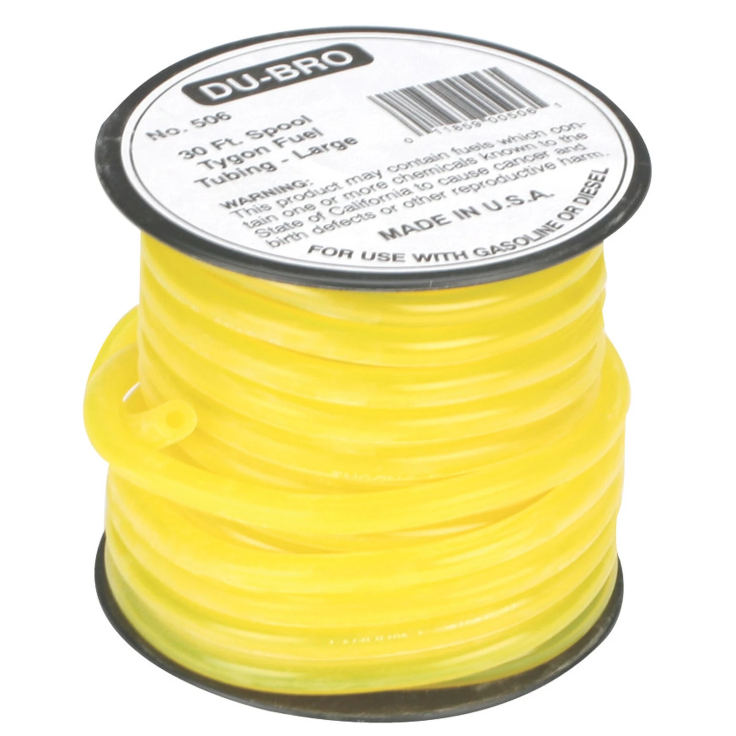Dubro Products Tygon Gas Tubing, Large, 30'