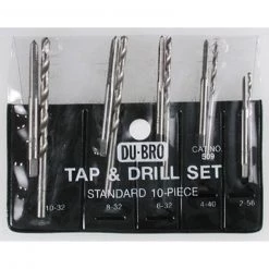 Dubro Products Tap & Drill Set, Standard