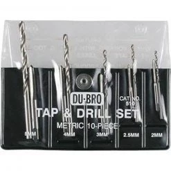 Dubro Products Tap & Drill Set, Metric