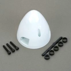 Dubro Products 3 Blade Spinner, 2-1/2", White